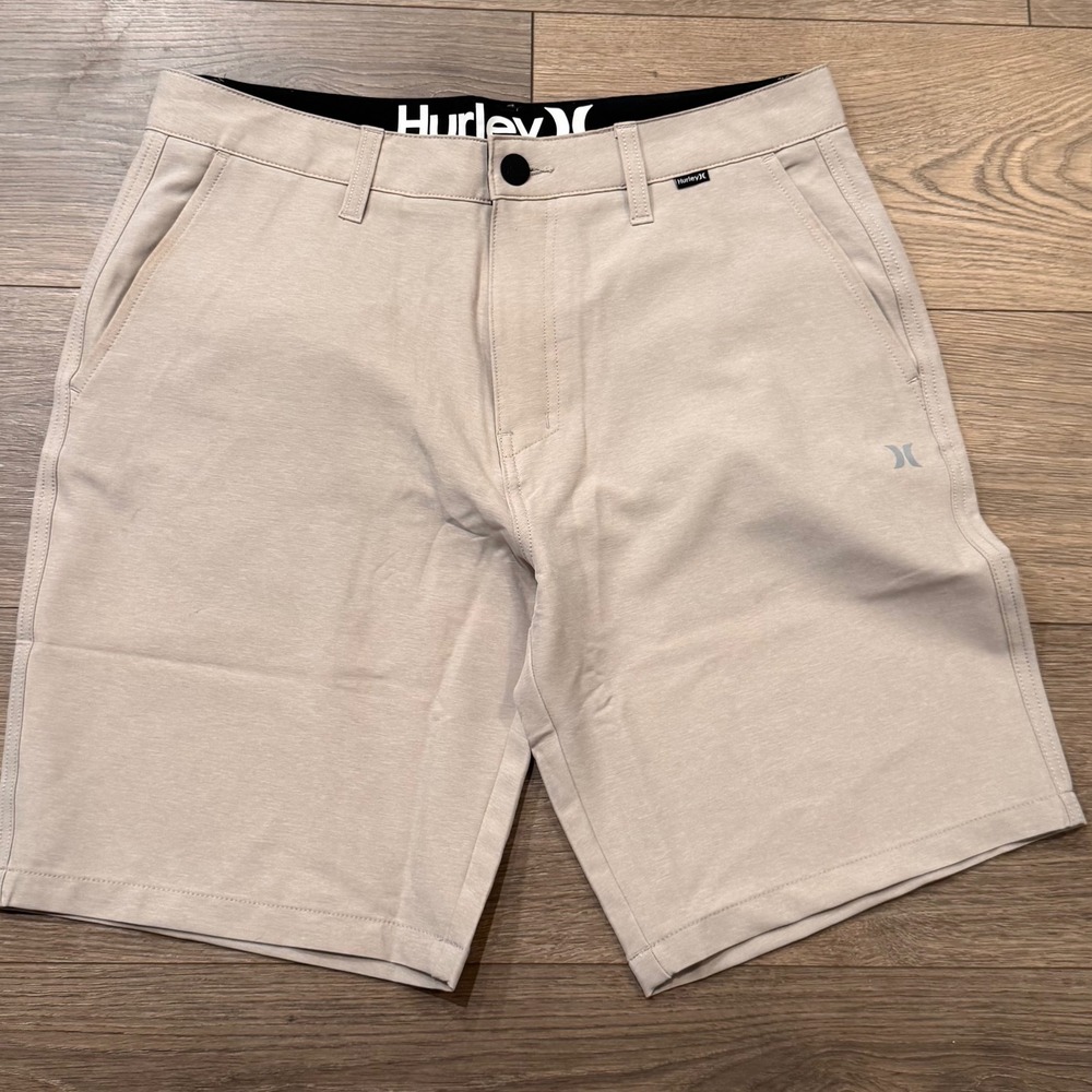 Hurley Mens Hybrid Shorts Tan Khaki Size 32 HSP24VMB-11978 Stretch Walk Shorts